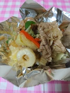 お弁当。八宝菜-レシピのメイン写真