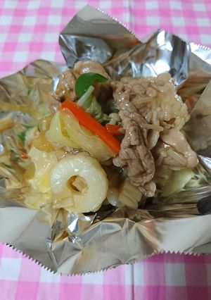 お弁当。八宝菜-レシピのメイン写真