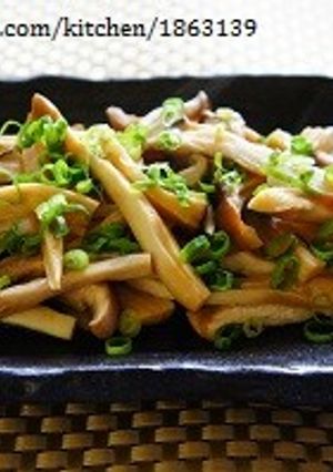 レンジで簡単♪エリンギねぎぽん-レシピのメイン写真