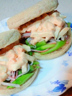 カニカマ たまごの オープンサンド-レシピのメイン写真
