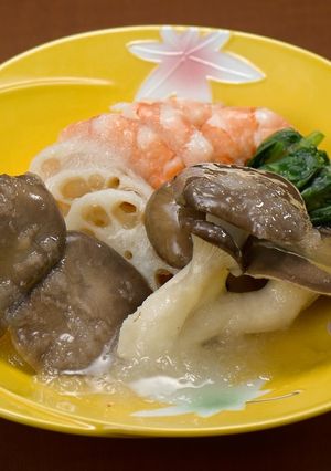 霜降りひらたけと野菜のおろし餡かけ-レシピのメイン写真