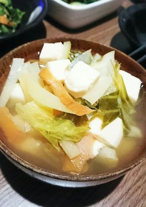 捨て野菜のECO味噌汁♪-レシピのメイン写真