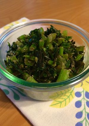 出汁ガラ昆布とかぶの葉のふりかけ-レシピのメイン写真