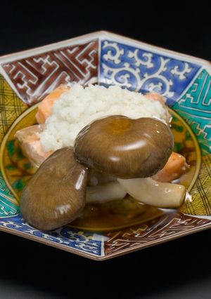 霜降りひらたけと鮭のかぶら蒸し-レシピのメイン写真