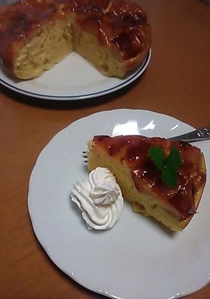 フライパンでリンゴのケーキ-レシピのメイン写真