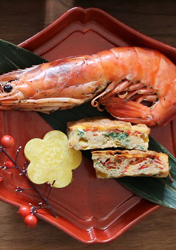 簡単洋風おせち1　海老のハーブ焼き-レシピのメイン写真