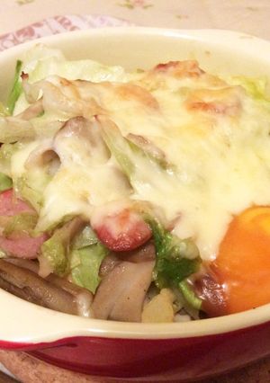 糖質制限☆キャベツと豆腐のチーズグラタン-レシピのメイン写真