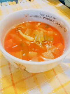 トマトスープ & ミネストローネ-レシピのメイン写真