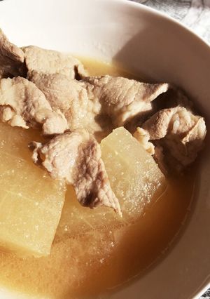 母直伝!! 冬瓜と豚肉の煮物☆味噌煮-レシピのメイン写真