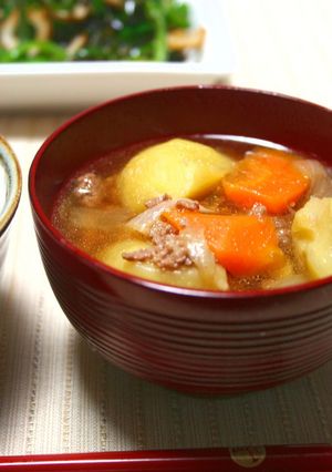 お母ちゃんの肉じゃが汁♪-レシピのメイン写真