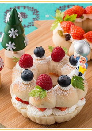 *ちぎりパンのクリスマスリース*-レシピのメイン写真