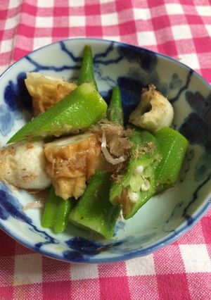 オクラと竹輪のお安いお浸し(^^)-レシピのメイン写真