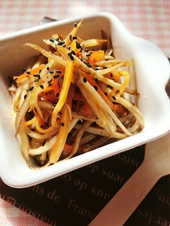 レンジで簡単☆塩きんぴらごぼう。-レシピのメイン写真