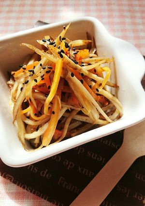 レンジで簡単☆塩きんぴらごぼう。-レシピのメイン写真