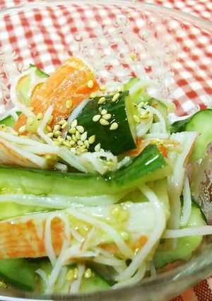 常備菜☆たたききゅうりとカニカマのナムル-レシピのメイン写真