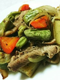 そら豆と豚肉のあっさり炒め-レシピのメイン写真