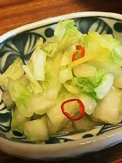白菜と柚子の浅漬け-レシピのメイン写真