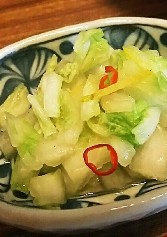 白菜と柚子の浅漬け-レシピのメイン写真