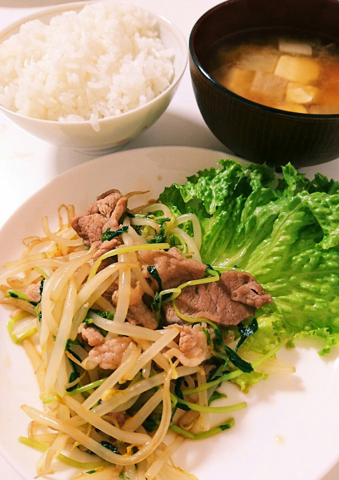 豚肉豆苗もやしのオイスター炒め-レシピのメイン写真