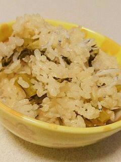 簡単☆大根葉としらすの炊き込みご飯-レシピのメイン写真