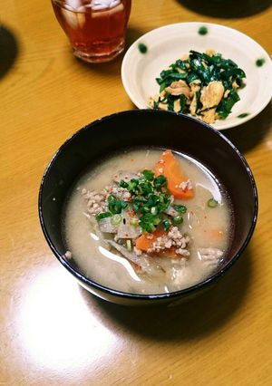 豚挽き肉で楽チ～ンな豚汁-レシピのメイン写真
