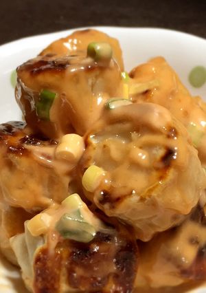 赤箱で「焼きシウマイの海老マヨ風」-レシピのメイン写真