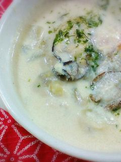 豆乳でつくったオイスターチャウダー-レシピのメイン写真