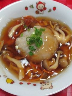 簡単 きのこあんかけ蓮根まんじゅう-レシピのメイン写真