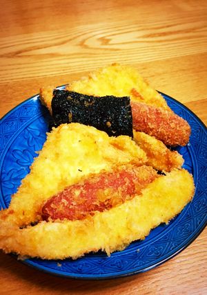 三角はんぺん☆ウインナー挟みフライ-レシピのメイン写真