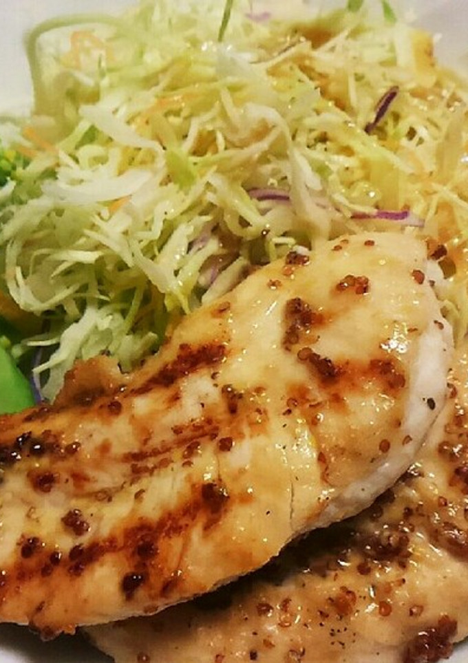 鶏ささみで柔らかハニーマスタードチキン-レシピのメイン写真