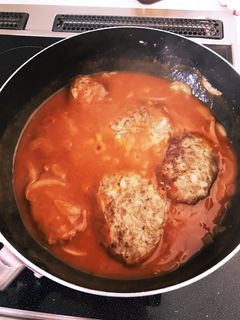 煮込みハンバーグ-レシピのメイン写真