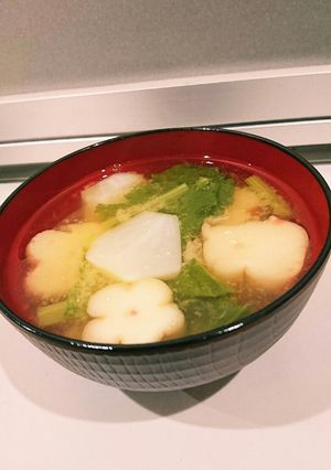 蕪と麩の味噌汁-レシピのメイン写真
