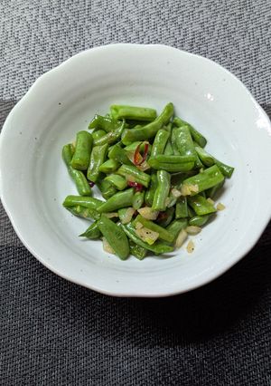 茹でずに炒める！いんげんのペペロンチーノ-レシピのメイン写真