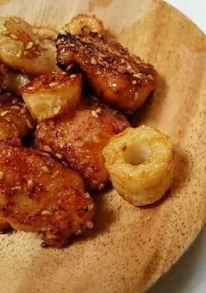 やわらか鶏胸肉とちくわの照り焼き♪-レシピのメイン写真