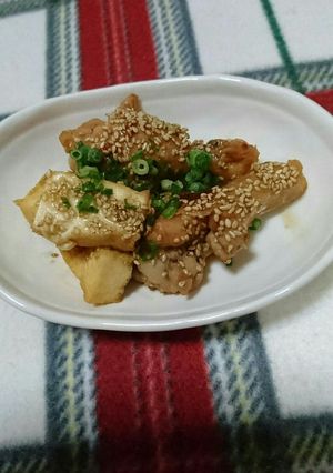 手羽元と厚揚げの甘辛煮-レシピのメイン写真