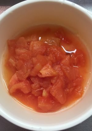 離乳食後期〜トマトの下ごしらえ〜-レシピのメイン写真
