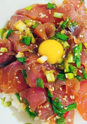 少年のハマチの漬け丼-レシピのメイン写真
