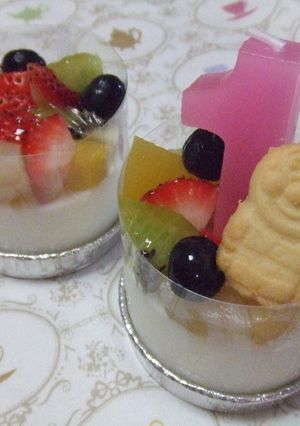 離乳食でバースデイブラマンジェ♡-レシピのメイン写真