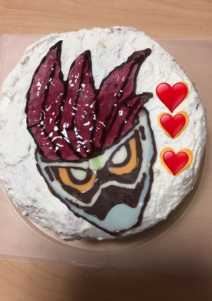 仮面ライダーエグゼイド☆キャラケーキ☆-レシピのメイン写真