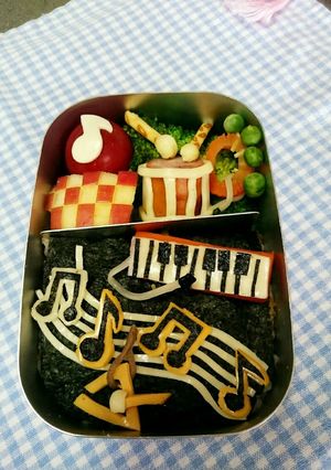 キャラ弁☆音楽会に楽器いろいろ♪-レシピのメイン写真
