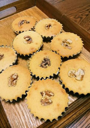 失敗は成功のもと？生クリームカップケーキ-レシピのメイン写真
