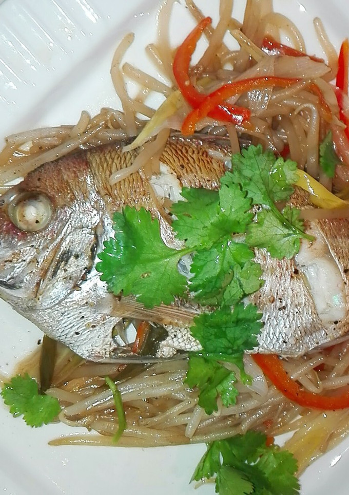 鯛の台湾風蒸し物-レシピのメイン写真