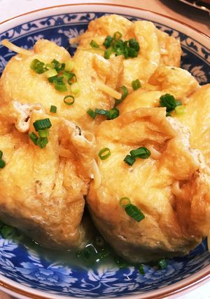 ＊我が家は紅生姜と豆腐入り！簡単巾着煮＊-レシピのメイン写真