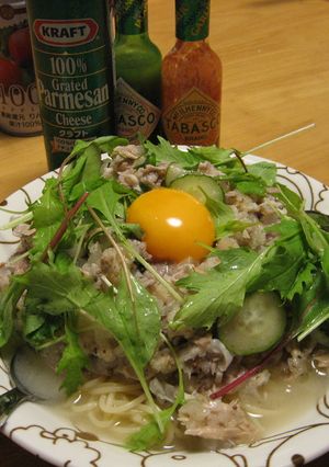 シーチキンで冷製スパゲティ-レシピのメイン写真