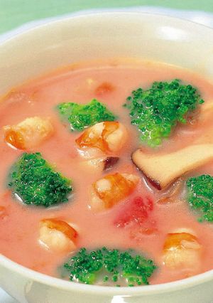 えびとトマトのクリームスープ-レシピのメイン写真