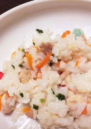 ☆離乳食完了期☆炊飯器で参鶏湯風軟粥！-レシピのメイン写真