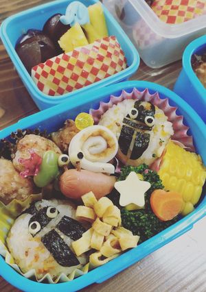 キャラ弁*カブトムシ*クワガタ-レシピのメイン写真