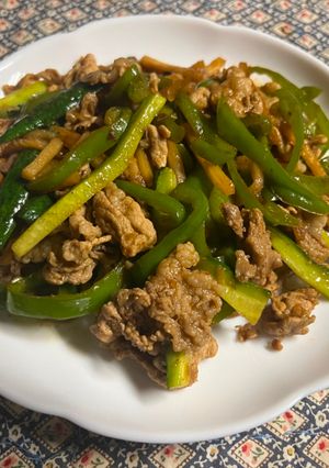 青椒胡瓜肉絲-レシピのメイン写真