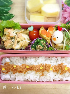 ぴよぴよ ひよことニワトリさんのお弁当-レシピのメイン写真