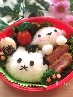 チューキョーくんと大徳さんのキャラ弁-レシピのメイン写真